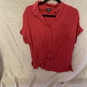 Red button up